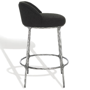 Safavieh Woodsen Boucle Counterstool Black Metal / Wood / Foam / Fabric SFV9524B
