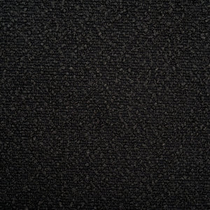 Safavieh MANDY Boucle Ottoman with Sleek Metal Legs - Modern Multiuse Design for Living Spaces and More Black SFV9526B