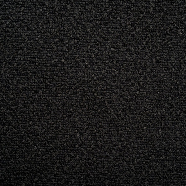 Safavieh MANDY Boucle Ottoman with Sleek Metal Legs - Modern Multiuse Design for Living Spaces and More Black SFV9526B