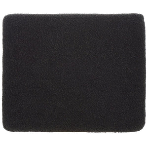 Safavieh MANDY Boucle Ottoman with Sleek Metal Legs - Modern Multiuse Design for Living Spaces and More Black SFV9526B