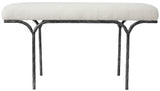 Safavieh Marvin Boucle 36" Bench Black / Ivory 36 IN W x 16 IN D x 20 IN H