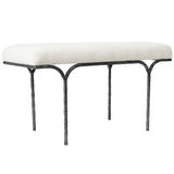 Safavieh Marvin Boucle 36" Bench Black / Ivory 36 IN W x 16 IN D x 20 IN H