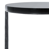 Safavieh Marylou Marble Top Drink Table Black / Black SFV9531A