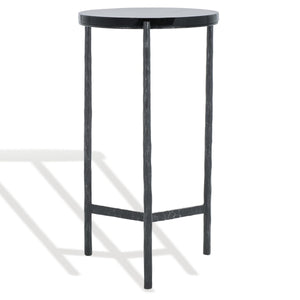 Safavieh Marylou Marble Top Drink Table Black / Black SFV9531A