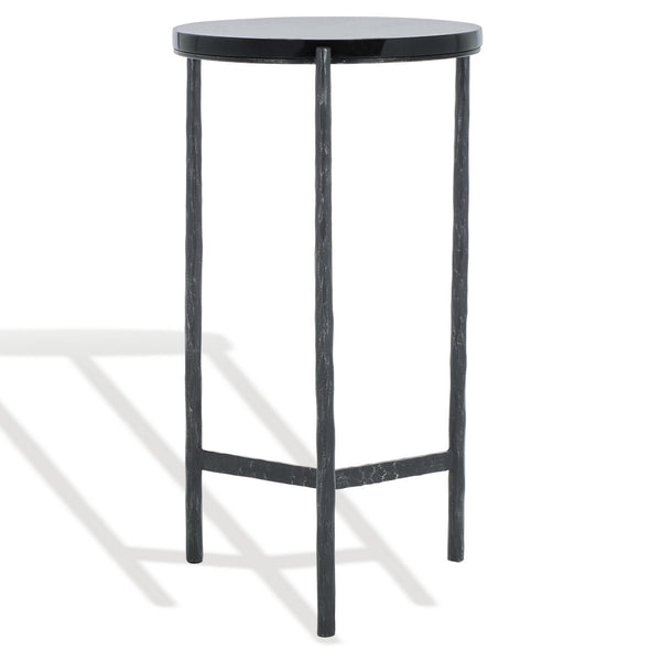 Safavieh Marylou Marble Top Drink Table Black / Black SFV9531A