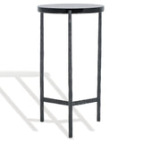 Safavieh Marylou Marble Top Drink Table Black / Black SFV9531A