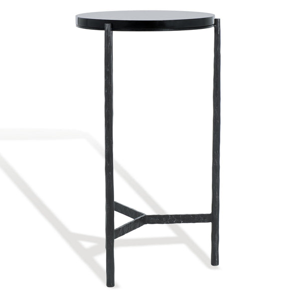 Safavieh Marylou Marble Top Drink Table Black / Black SFV9531A