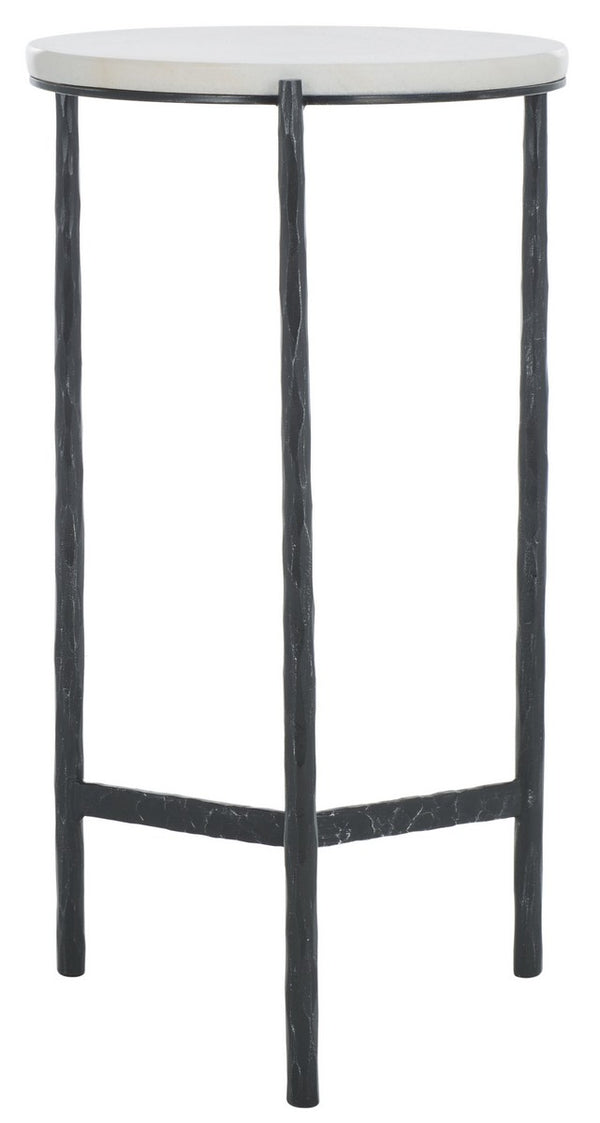 Safavieh Marylou Marble Top Drink Table Black / White SFV9531B