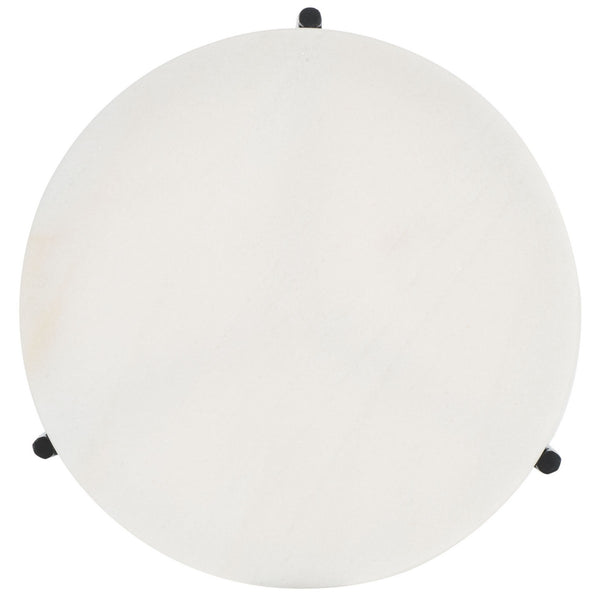 Safavieh Marylou Marble Top Drink Table Black / White SFV9531B