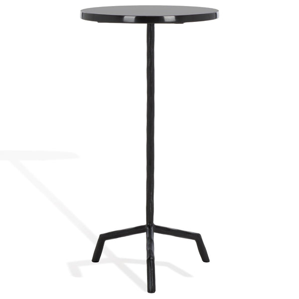 Safavieh FABRIANNA Marble Top Drink Table - Stylish Accent Piece with Durable Metal Frame for Modern Spaces Black / Black SFV9533A