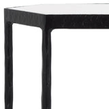 Safavieh Galvin Marble Top Drink Table Black / White SFV9534B