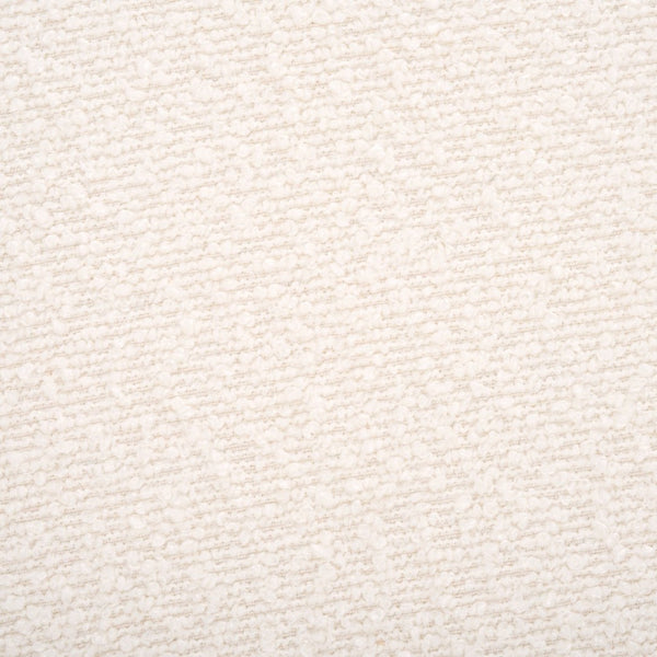 Safavieh JESSA Round Boucle Ottoman - Modern Minimalist Accent for Cozy Living Spaces and Stylish Decor Ivory / Black SFV9536B