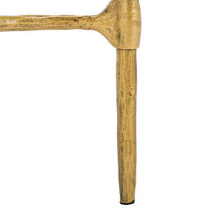 Safavieh Isabellina Metal And Glass Accent Table Brass / Clear SFV9538A