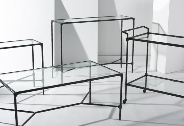 Safavieh Isabellina Metal And Glass Console Table – Elegant, Durable Design To Elevate Your Home Décor Style Black ,Clear Metal ,Glass Sfv9543b