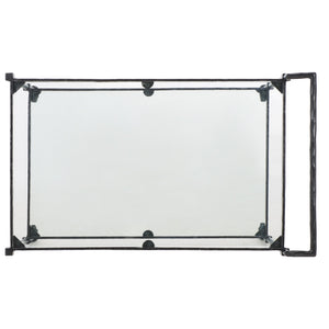 Safavieh Isabellina Metal And Glass Bar Cart – Elegant Iron Design For Chic Entertaining And Stylish Storage Black ,Clear Metal ,Glass Sfv9539b