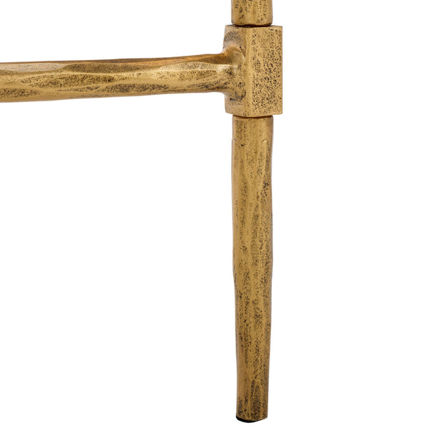 Safavieh Isabellina Metal And Marble Console Table – Elegant Brass And White Design For Timeless Appeal Brass ,White Metal ,Marble Sfv9540a