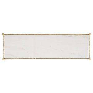 Safavieh Isabellina Metal And Marble Console Table – Elegant Brass And White Design For Timeless Appeal Brass ,White Metal ,Marble Sfv9540a