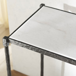 Safavieh Isabellina Metal And Marble Console Table – Elegant Brass And White Design For Timeless Appeal Black ,White Metal ,Marble Sfv9540b