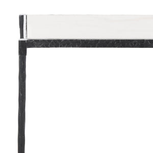 Safavieh Isabellina Metal And Marble Console Table – Elegant Brass And White Design For Timeless Appeal Black ,White Metal ,Marble Sfv9540b