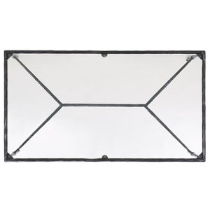 Safavieh Isabellina Metal And Glass Coffee Table - Exquisite Brass Design For Timeless Elegance And Style Black ,Clear Metal ,Glass Sfv9541b