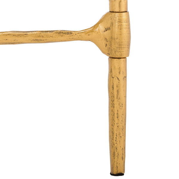 Safavieh Isabellina Metal And Glass Console Table – Elegant, Durable Design To Elevate Your Home Décor Style Brass ,Clear Metal ,Glass Sfv9543a