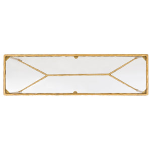 Safavieh Isabellina Metal And Glass Console Table – Elegant, Durable Design To Elevate Your Home Décor Style Brass ,Clear Metal ,Glass Sfv9543a