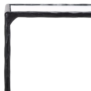 Safavieh Isabellina Metal And Glass Console Table – Elegant, Durable Design To Elevate Your Home Décor Style Black ,Clear Metal ,Glass Sfv9543b