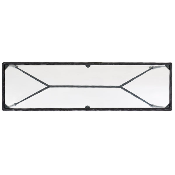 Safavieh Isabellina Metal And Glass Console Table – Elegant, Durable Design To Elevate Your Home Décor Style Black ,Clear Metal ,Glass Sfv9543b