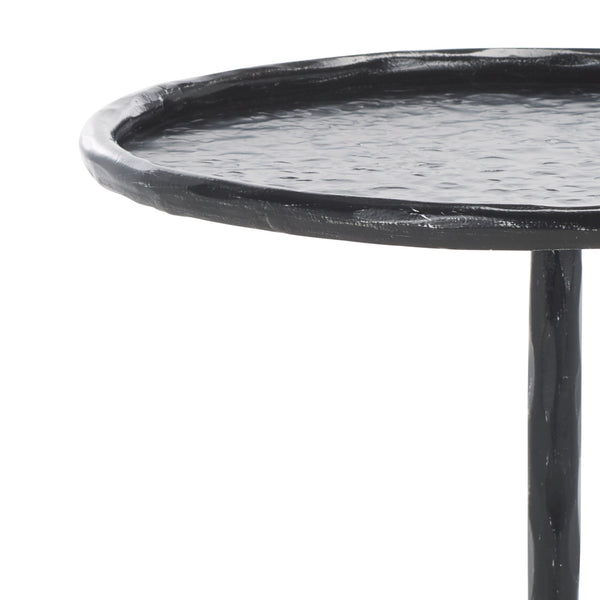 Safavieh Tanyarose Metal And Marble Accent Table - Chic Drink Holder For Modern Living Room Decor Black ,White Metal ,Marble Sfv9545a