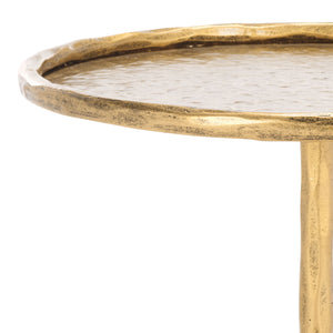 Safavieh Tanyarose Metal And Marble Accent Table - Chic Drink Holder For Modern Living Room Decor Black ,Black Metal ,Marble Sfv9545b