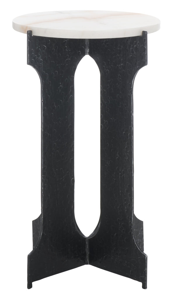 Safavieh Tayanna Metal And Marble Accent Table - Elegant Black & White Design For Stylish Home Décor Black ,White Metal ,Marble Sfv9546a