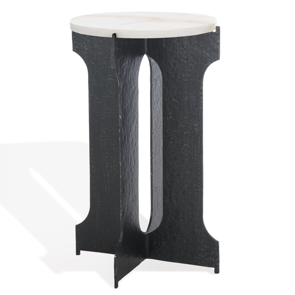 Safavieh Tayanna Metal And Marble Accent Table - Elegant Black & White Design For Stylish Home Décor Black ,White Metal ,Marble Sfv9546a