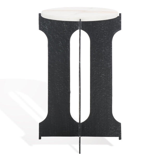 Safavieh Tayanna Metal And Marble Accent Table - Elegant Black & White Design For Stylish Home Décor Black ,White Metal ,Marble Sfv9546a