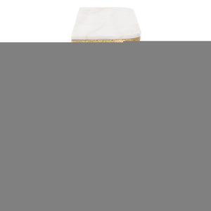 Safavieh Janowsky Metal & Marble Console Table - Brass And White Elegance For Chic Home Décor Centerpiece Brass ,White Metal ,Marble Sfv9550a