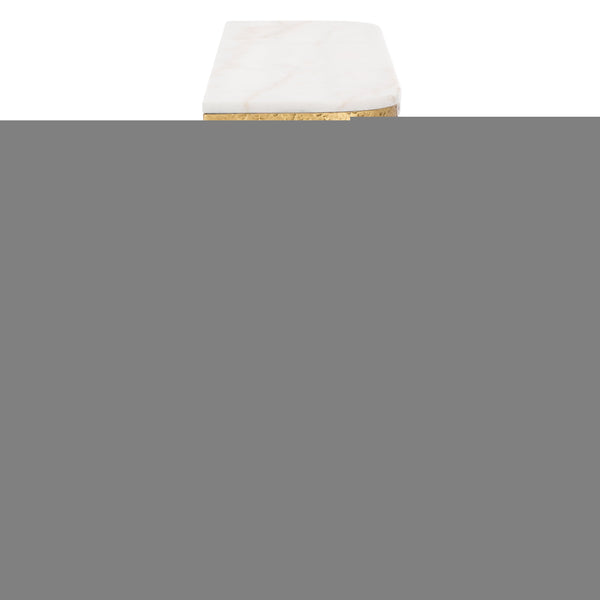 Safavieh Janowsky Metal & Marble Console Table - Brass And White Elegance For Chic Home Décor Centerpiece Brass ,White Metal ,Marble Sfv9550a