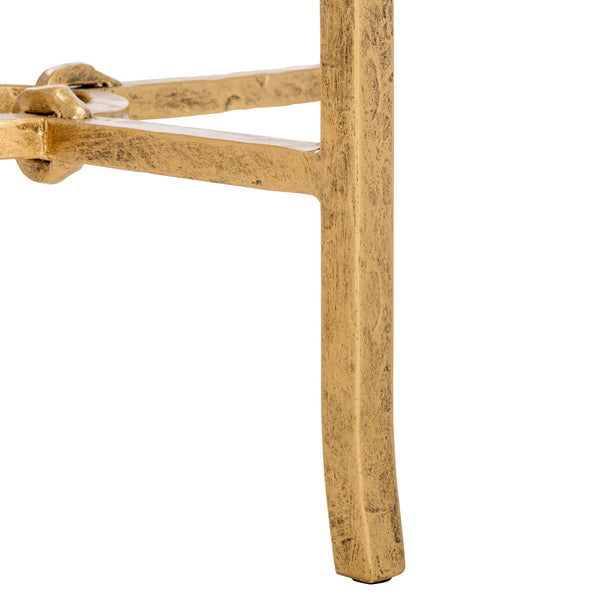 Safavieh Tauri Forged Metal Round Accent Table - Elegant Brass Design With Clear Glass Top For Any Space Brass ,Clear Metal ,Tempered Glass Sfv9551a