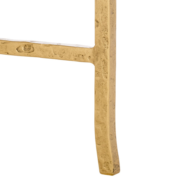 Safavieh Tauri Forged Metal Round Coffee Table - Elegant Glass Top With Sturdy Brass Base For Living Spaces Brass ,White Metal ,Marble Sfv9552c