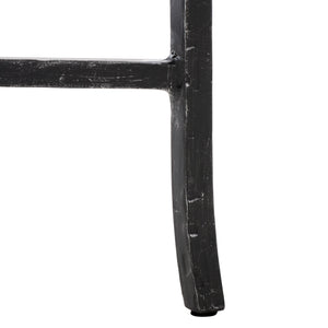 Safavieh Tauri Forged Metal Accent Table – Chic Brass Finish With Clear Glass Top For Elegant Home Decor Black ,Clear Metal ,Tempered Glass Sfv9554b