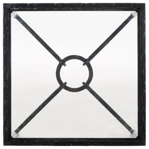 Safavieh Tauri Forged Metal Accent Table – Chic Brass Finish With Clear Glass Top For Elegant Home Decor Black ,Clear Metal ,Tempered Glass Sfv9554b