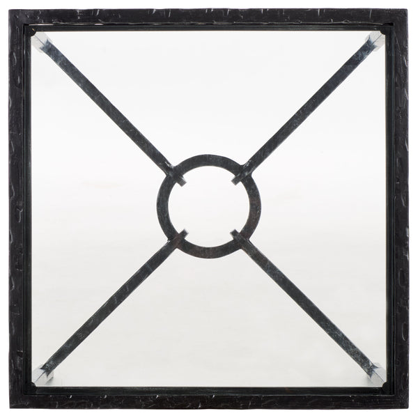 Safavieh Tauri Forged Metal Accent Table – Chic Brass Finish With Clear Glass Top For Elegant Home Decor Black ,Clear Metal ,Tempered Glass Sfv9554b