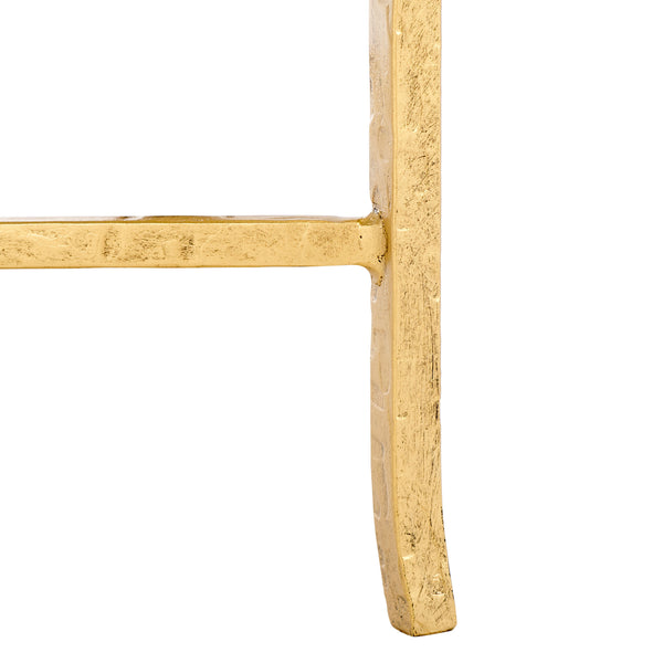 Safavieh Tauri Forged Metal Rectangle Coffee Table - Elegant Brass Base With Clear Glass Top For Your Living Room Brass ,White Metal ,Marble Sfv9555c