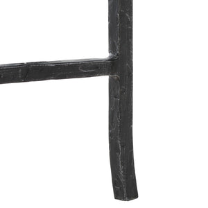 Safavieh TAURI Forged Metal Rectangle Console Table - Industrial Chic Design for Modern Living Spaces Black / Clear SFV9556B