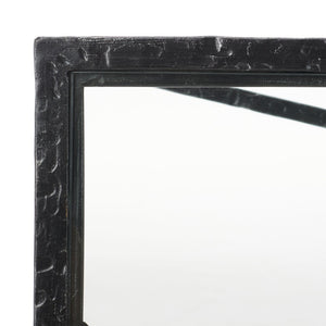 Safavieh TAURI Forged Metal Rectangle Console Table - Industrial Chic Design for Modern Living Spaces Black / Clear SFV9556B