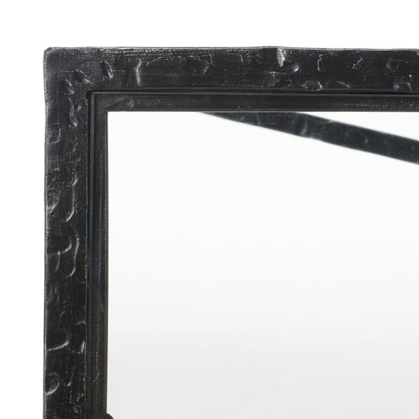 Safavieh TAURI Forged Metal Rectangle Console Table - Industrial Chic Design for Modern Living Spaces Black / Clear SFV9556B