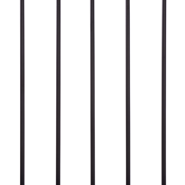 Sheeran Black Metal Spindle Bedframe With Reinforced Slats, Matte Finish, Timeless Minimalist Style