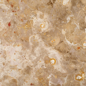 Safavieh Valentia Tall Round Marble Accent Table Beige Marble / Mdf  SFV9703I-2BX