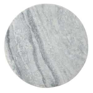 Safavieh VALENTIA Round Marble Accent Table - Sculptural Elegance for Modern Interiors and Small Spaces Light Grey SFV9704A