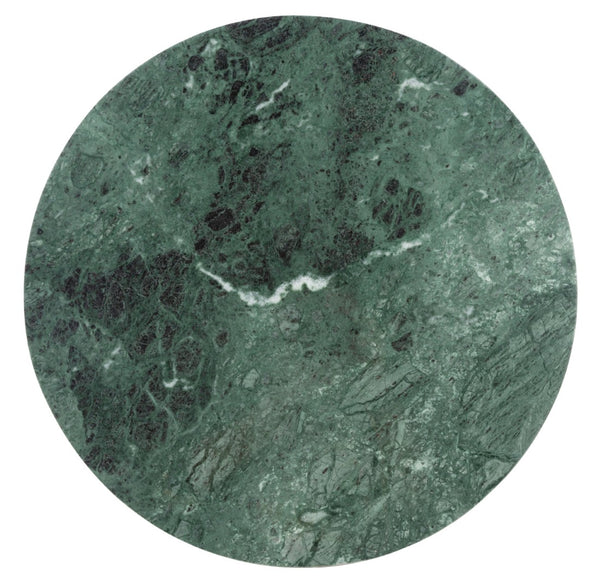 Safavieh VALENTIA Round Marble Accent Table - Sculptural Elegance for Modern Interiors and Small Spaces Green SFV9704C