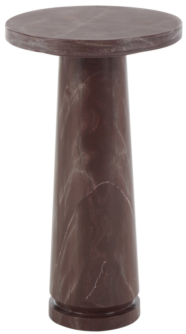 Safavieh Valentia Round Marble Accent Table XII23 Pink Marble / Mdf  SFV9704E