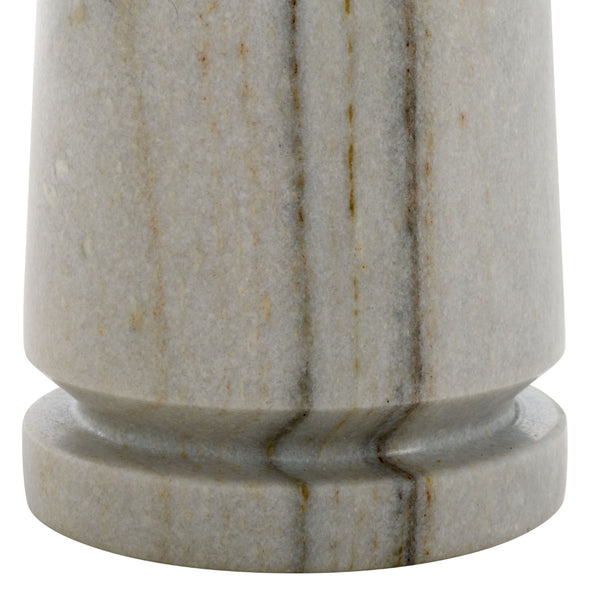 Safavieh VALENTIA Round Marble Accent Table - Sculptural Elegance for Modern Interiors and Small Spaces White / Black SFV9704F